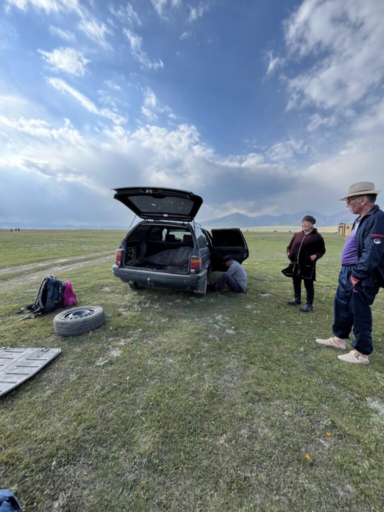 Autista privato in Kirghizistan