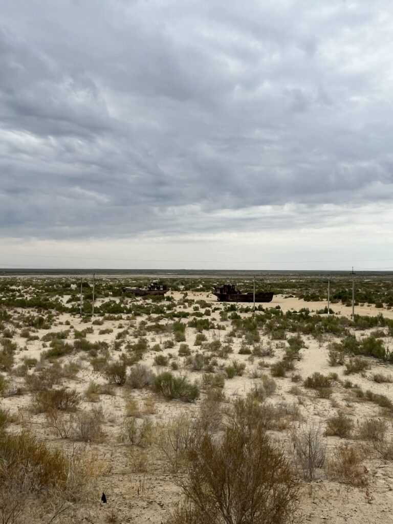 Vista sul lago d'Aral